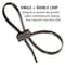 Us Cable Ties Cable Tie, 8 in L, 1-1/2 in Max Bundle Dia., Black, Nylon 6/6, 50 lb Strength, 100 PK DH8B100 - alternate 2